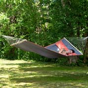 Hammock with Spreader Bar 200 x 120cm - Dream Grey